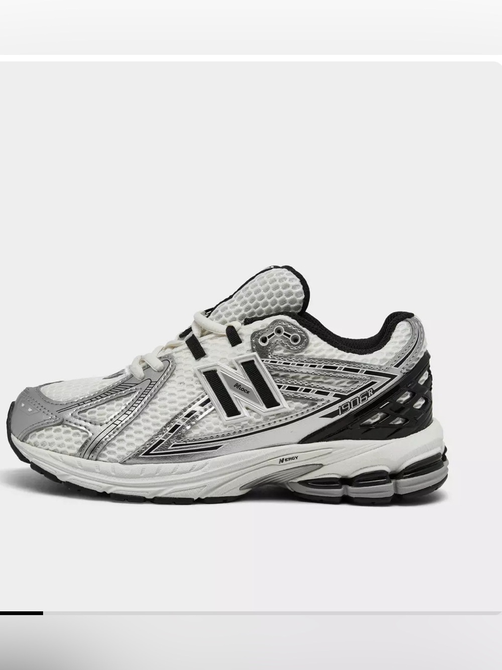 New Balance Kids 1906R Running Shoe - White & Black
